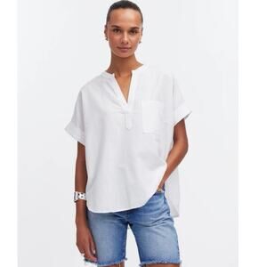 NWT Madewell Lakeline Popover Shirttail Top Size XXS